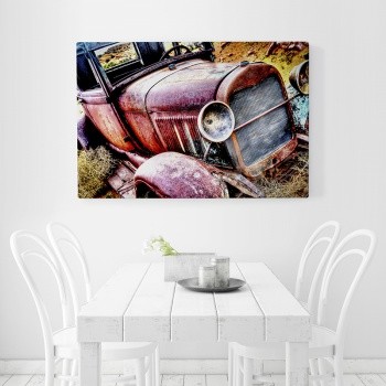 Canvastaulu Old car
