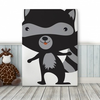 Canvastaulu Racoon