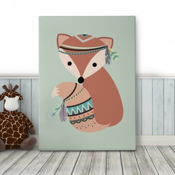 Canvastaulu Indian fox