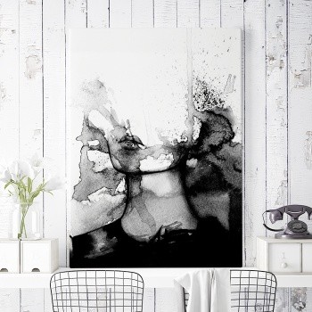 Canvastaulu Watercolor Chin