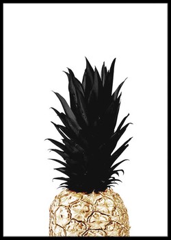 Black & gold pineapple