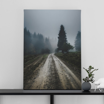 Foggy road