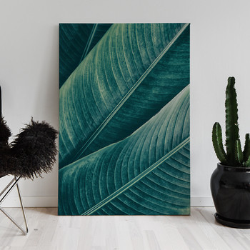 Canvastaulu Palm leaf close