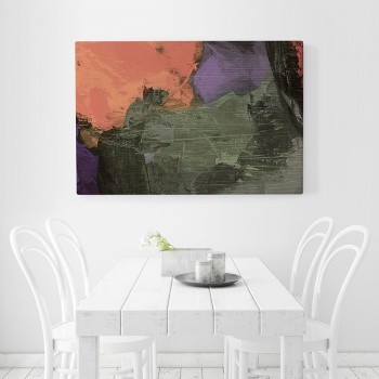 Canvastaulu Dried paint dark