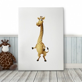 Canvastaulu Giraffe [Happiness]