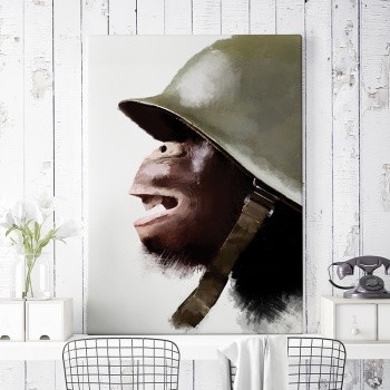 Canvastaulu Soldier two [War is for monkeys]