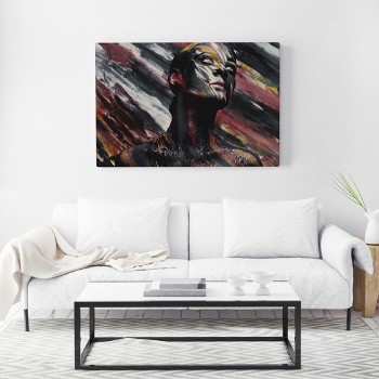 Canvastaulu The painted woman [Dark]