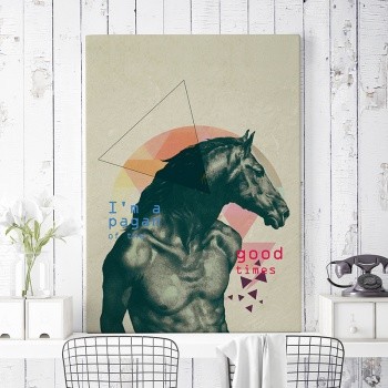 Canvastavla Pagan of the good times-0